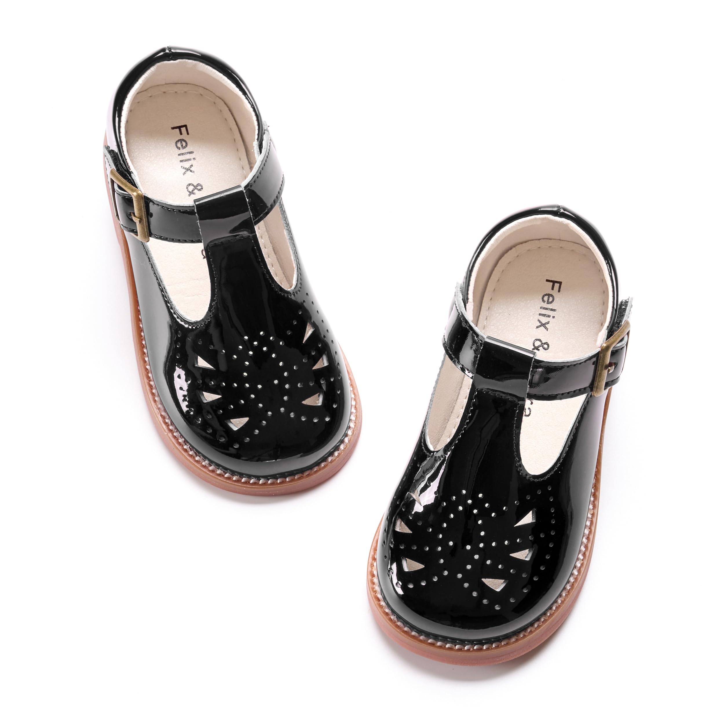 Felix &amp; Flora Toddler Little Girl Mary Jane Dress Shoes - Ballet Flats for Easter Flower Girl Party School Shoes.
