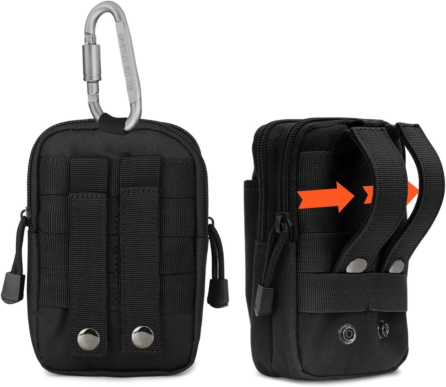 Marsupio Tattico Da Cintura In Nylon Piccolo | Portafoglio Portachiavi EDC Per Caccia E Trekking