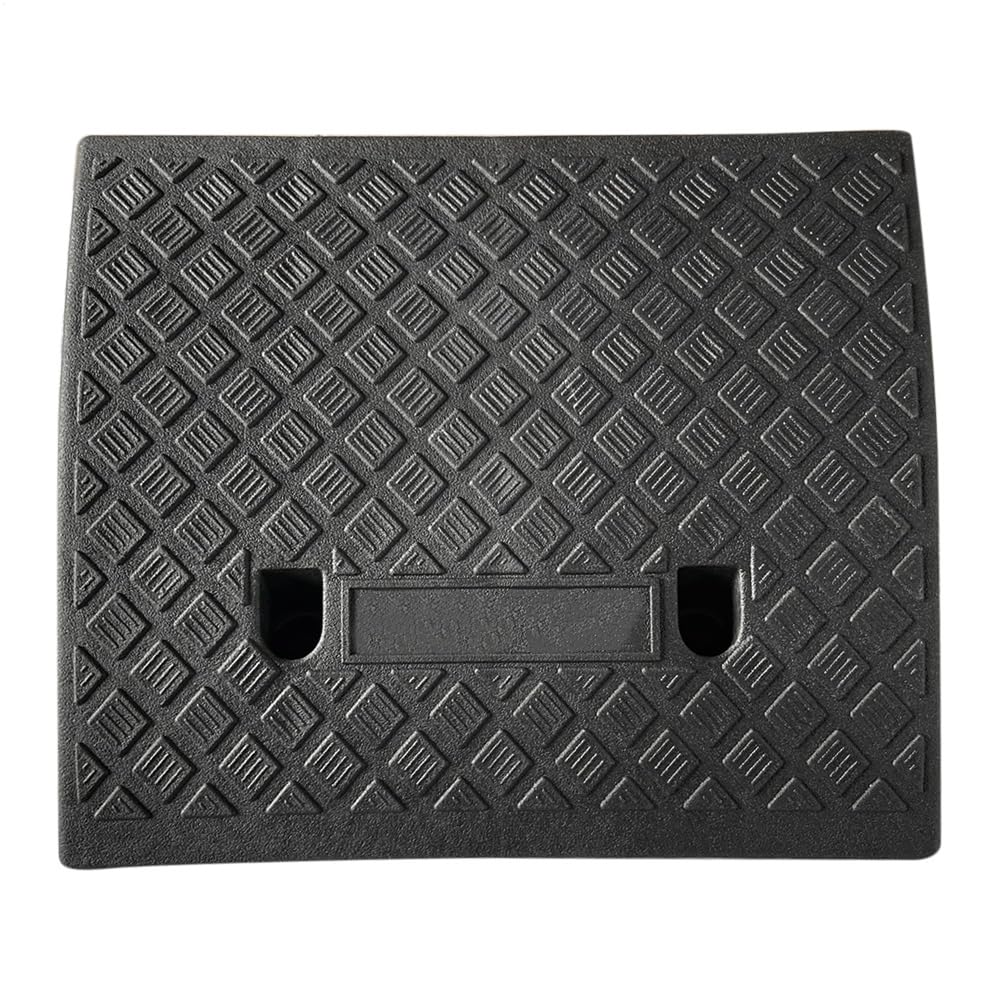 Rampa de acera portátil, para Silla de Ruedas para Coche, Moto | Silla de Ruedas, Andador, 50 × 40 × 17 cm, Negro