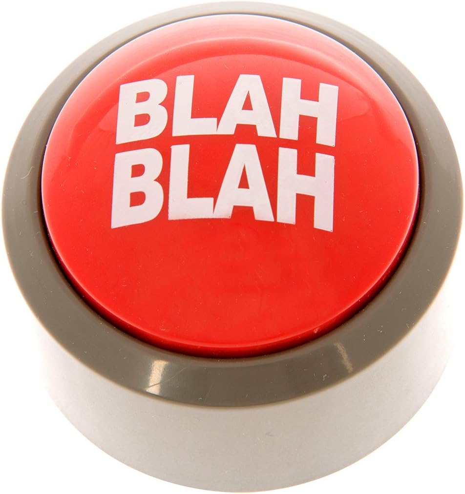 Funtime Gifts Blah-Blah Button