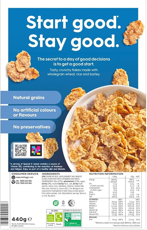 Kellogg's Special K The Original Breakfast Cereals, 440g