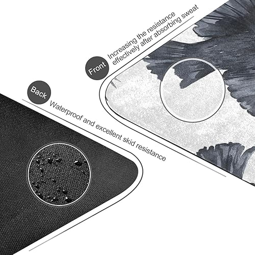 Miniatura 4 de Black Birds Yoga Mat Non Slip Thick Kids Eco Friendly Rubber Workout Foldable Yoga Mat Women Exercise
