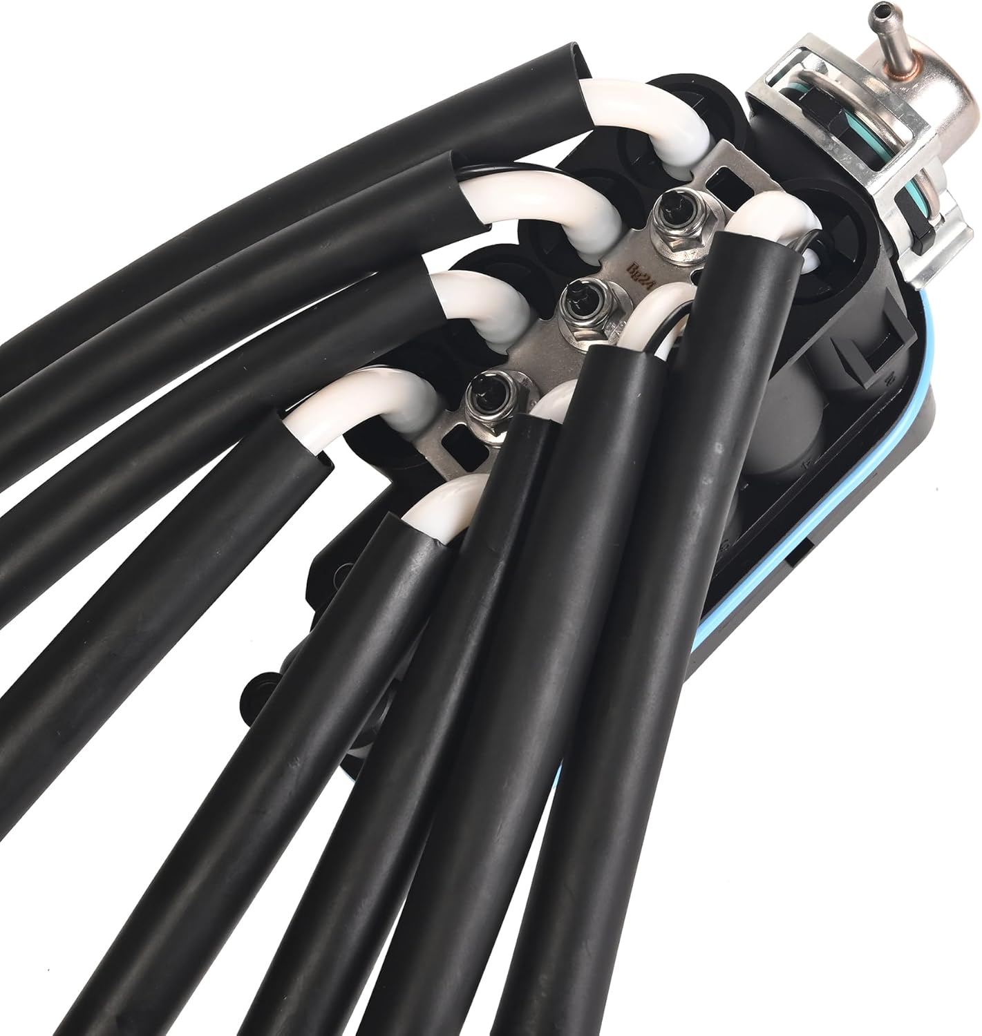 FJ504 Spider Injector Fuel Injector Assembly Compatible with Cadillac Escalade C1500 C2500 C3500 K1500 K2500 K3500 Express GMC Savana 5.0L 5.7L V8 Replace# 19210687 93441235