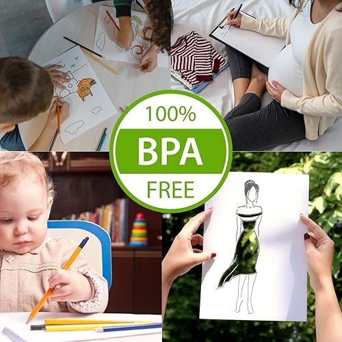 Miniatura 7 de Rollos de papel térmico A4 para impresora portátil HPRT MT810 y POOOLITECH de alta definición, 50 hojas compatibles con otras impresoras térmicas (2