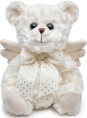 Miniatura 12 de Bearington Huggles, oso de peluche blanco cremoso de 16 pulgadas, es un gran regalo para cumpleaños, aniversario, vacaciones o graduación