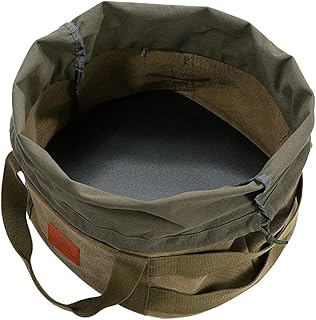 Fowybe Dutch Oven Tote - Large Capacity Dutch Oven Carry Bag, Outdoor Camping Barbecue Storage Bag, Collapsible Canvas Carry Bag for Dutch Oven