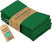 Vista 13 de Ruvanti - Juego de 12 servilletas de tela, servilletas de 45 x 45 centímetros lavables, suaves, duraderas, absorbentes, mezcla de algodón.