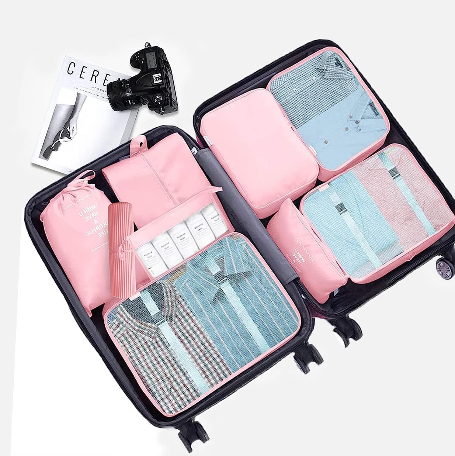 Set Di 9 Cubi Da Imballaggio Per Valigia: Organizza Vestiti, Scarpe E Accessori In Viaggio