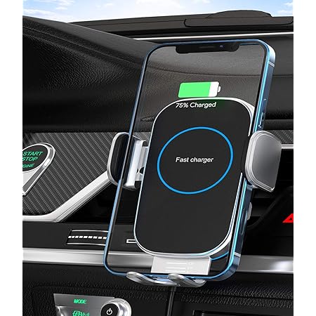 Amazon Co Jp Aouevyo 車載ホルダー スマホホルダー 車 エアコン吹き出し口用 Qi対応 急速ワイヤレス充電器 片手操作 自動開閉 Iphone12 Iphone12pro Iphone11 Pro Max Iphone11 Iphone Xs Iphone Xr Iphone 8 Iphone 7 Iphone 6 Samsung Galaxy S8 S9 S10など 4 0