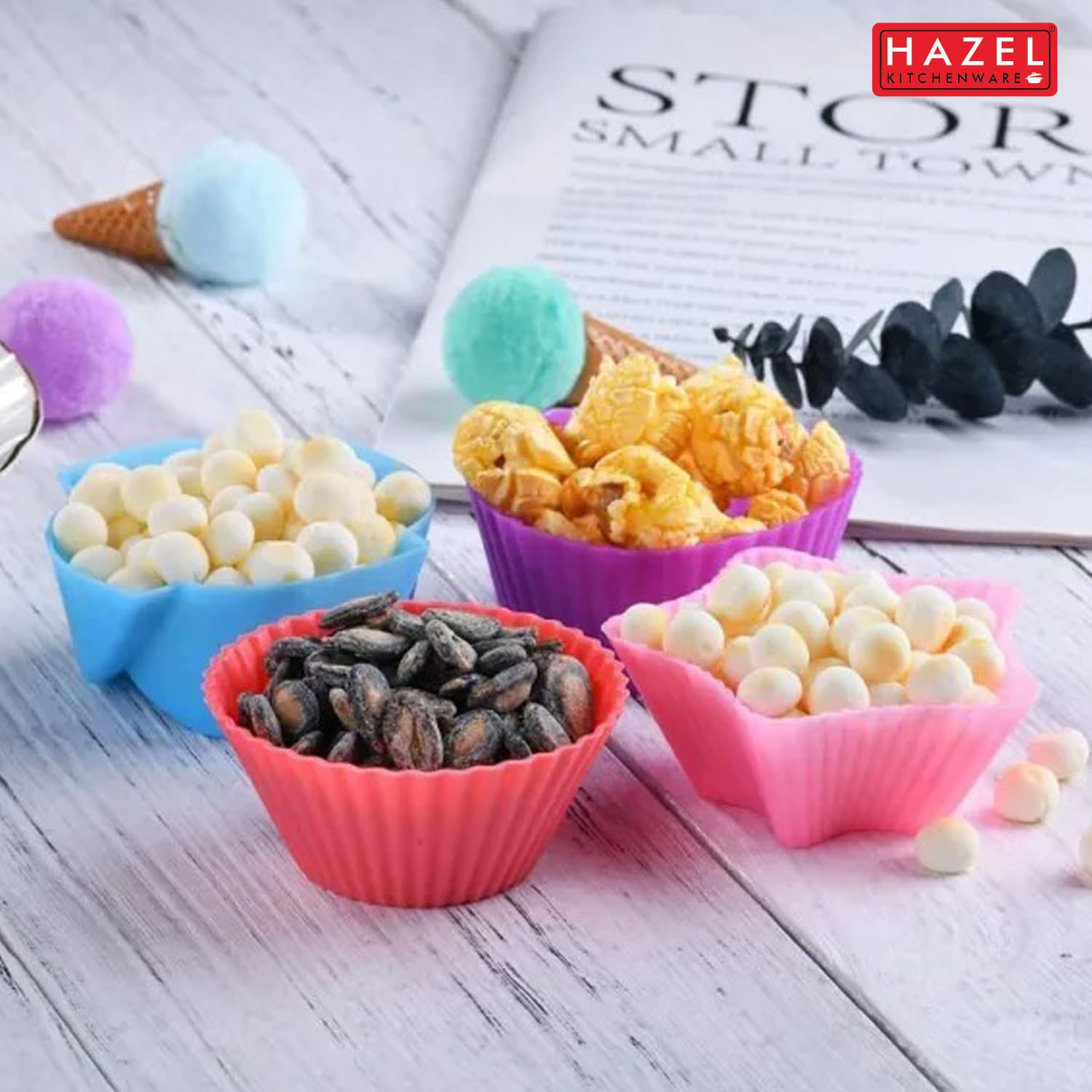 HAZEL Silicone Muffin Mould Set - 8 Designs -6
