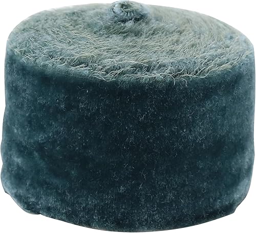 Miniatura 2 de Cinta de terciopelo azul polvoriento, 2 pulgadas x 3 yardas, cinta de terciopelo de seda con borde deshilachado, cinta azul rasgada a mano con borde