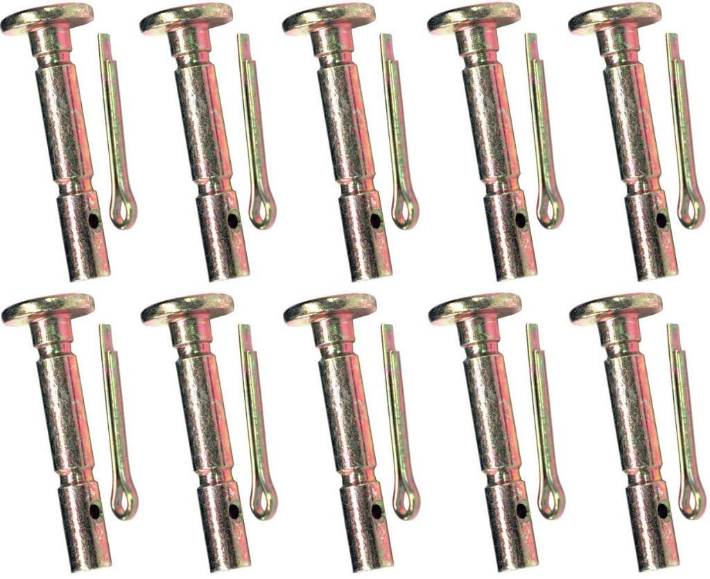 (Pack of 10) Shear/Cotter Pins Replacement for MTD, compatible with Cub Cadet & Troy-Bilt 738-04124A Snow Thrower Blower
