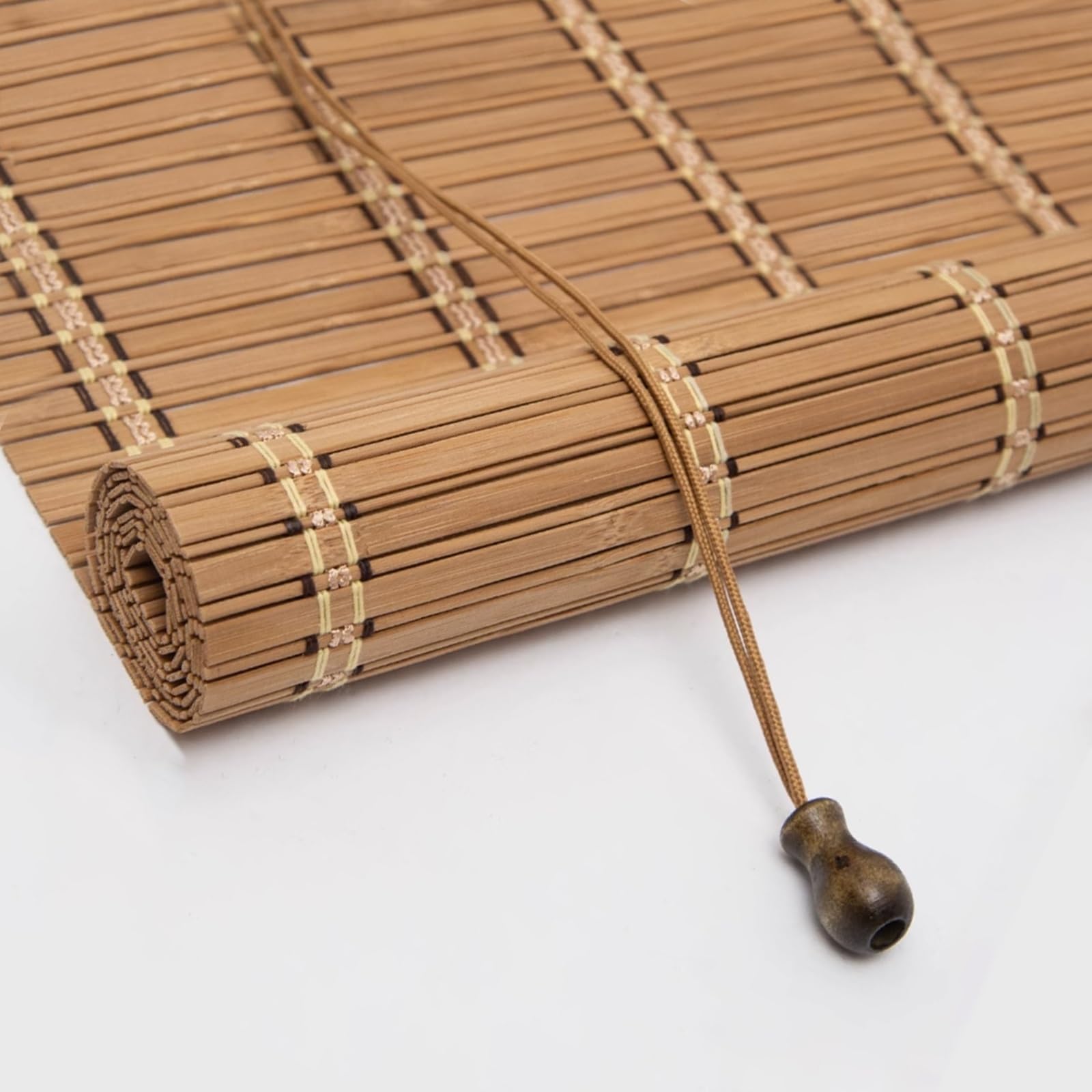 Personnalisable Naturel Store Bambou, Store Enrouleur Bambou Exterieur, 50-150 Large Pare-Soleil Volets Stores en Bambou Store À Rouleau en Bois, 75% Protection Solaire Intimité Écran