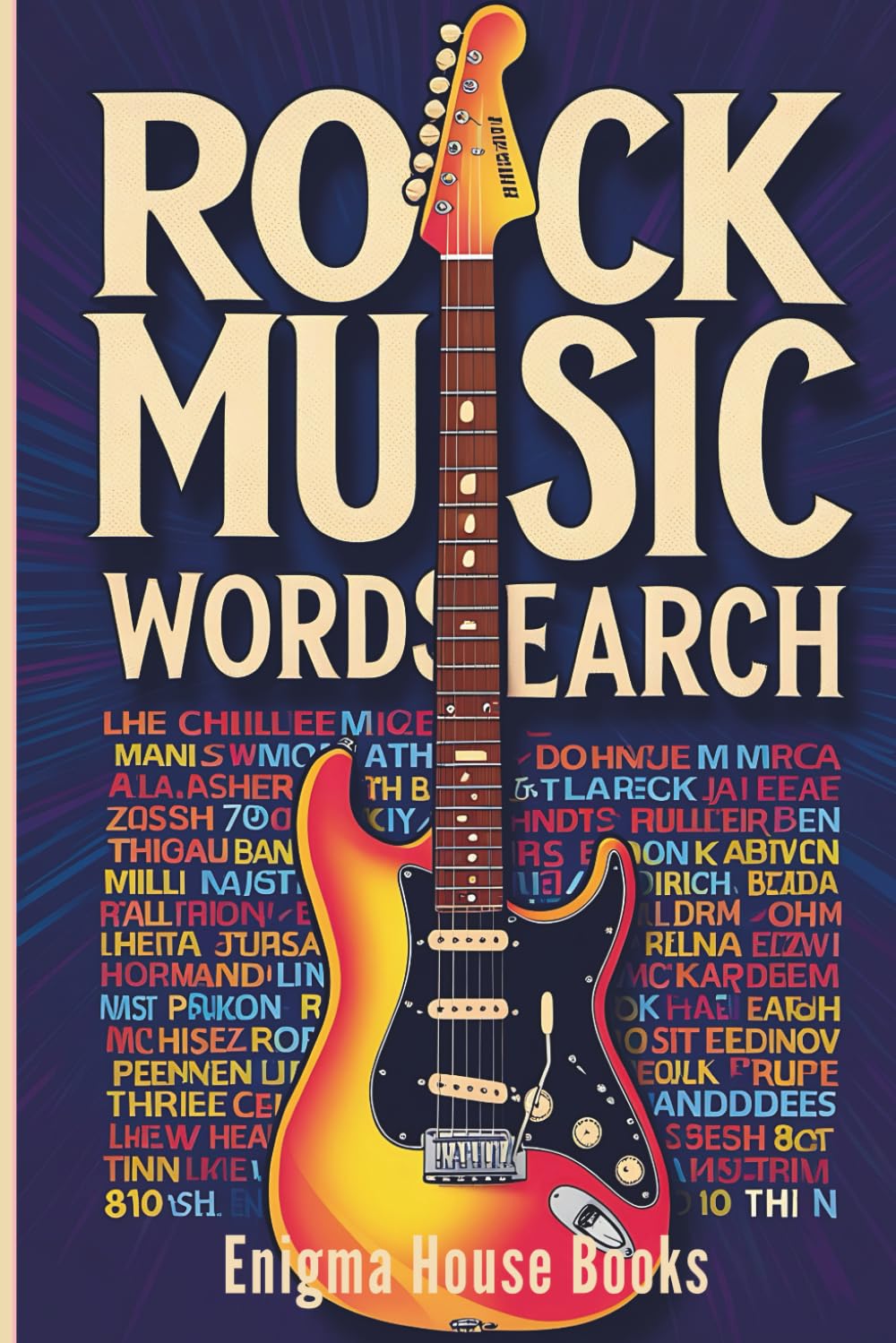 ROCK MUSIC Wordsearch: Word Searches with Easy to Read Print about 1950s, to 2000s - Songs, Bands and More | 6x9 inches, 110 pages | 50+ Puzzles... Gift for Vacations, Holiday and Free Times