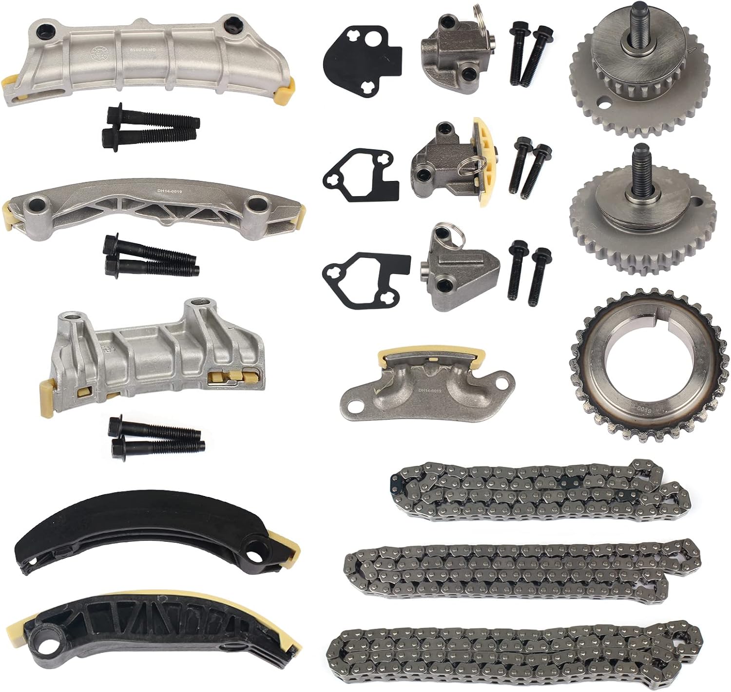 Autoround 90753S Engine Timing Chain Kit w/Chain Tensioner