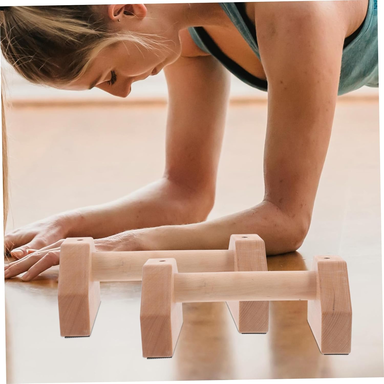 2pcs Stand Bars for Men Exercise Plate Muscle Trainer Fitness Equipment Portable Handles