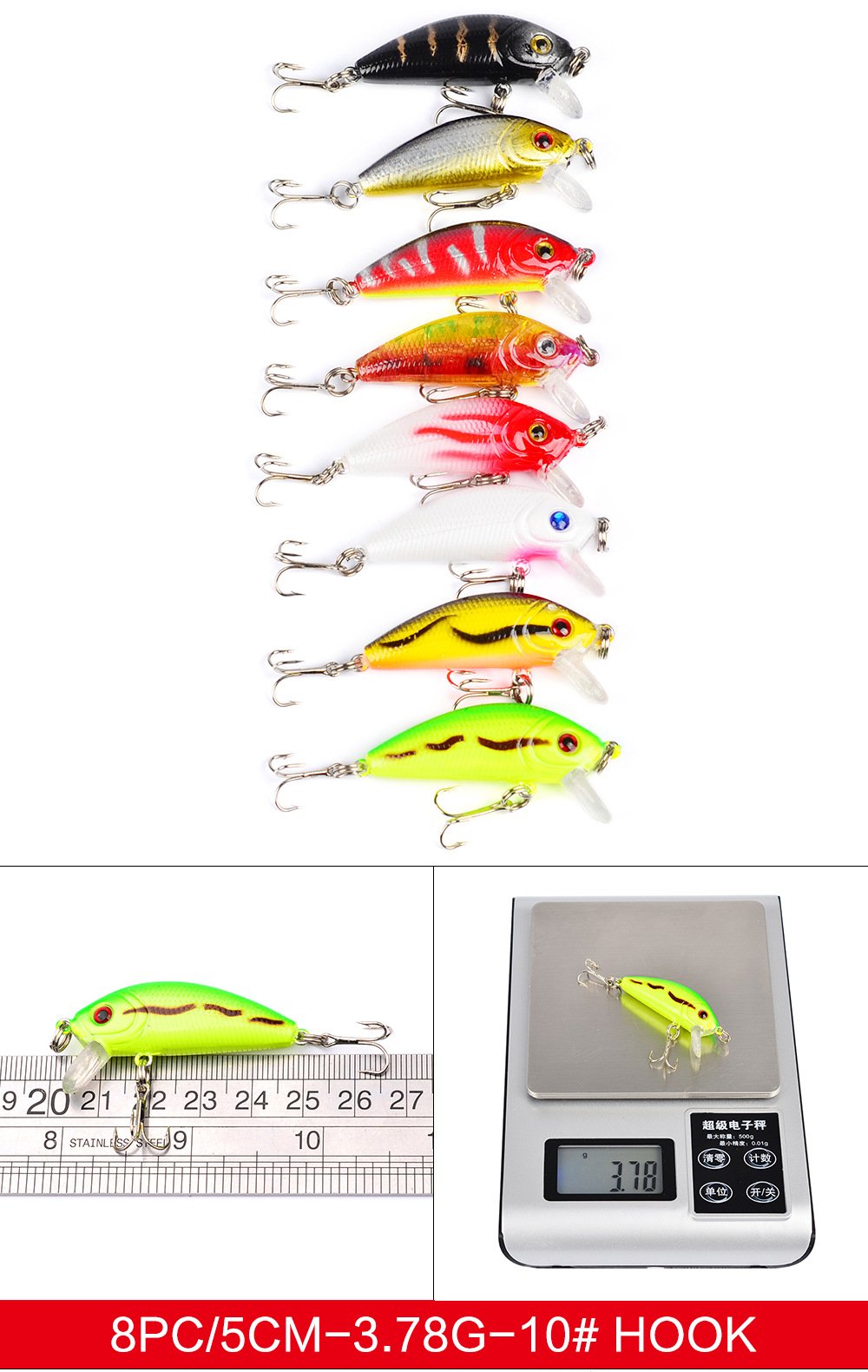 Set Esche Da Pesca 18 Pezzi: Artificiali Spinning E Rana In Scatola – Enjoy Fishing