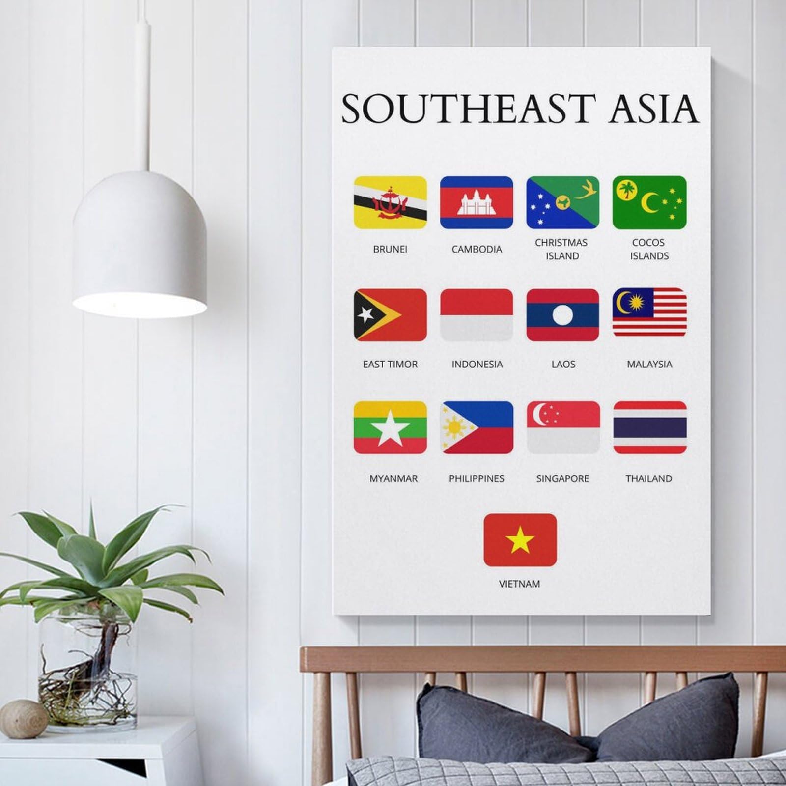 Amazon.com: ZJLAMZ Southeast Asian Countries, Countries of