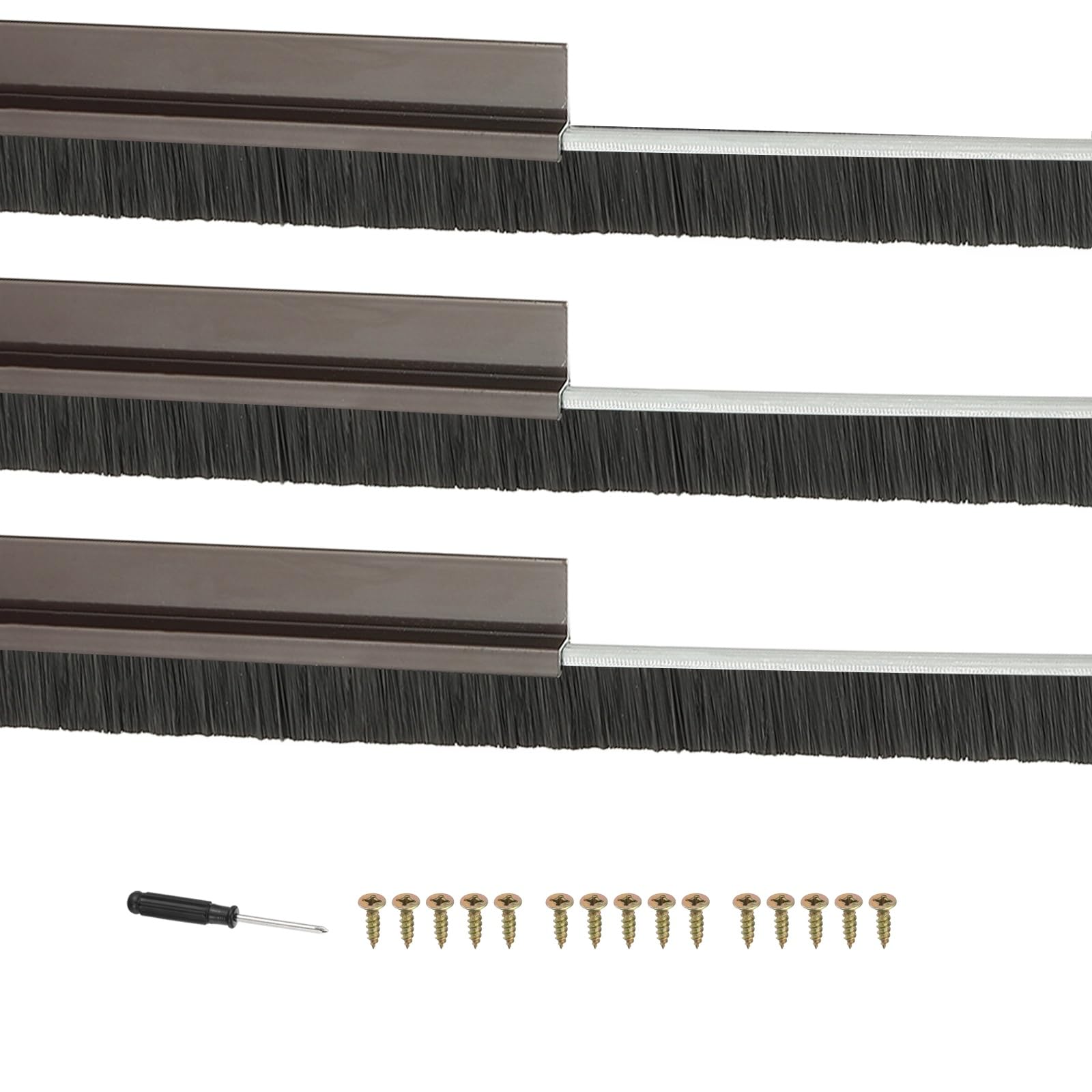 PATIKIL Door Brush Sweeps 0.79" Bristles x 39.37" Long