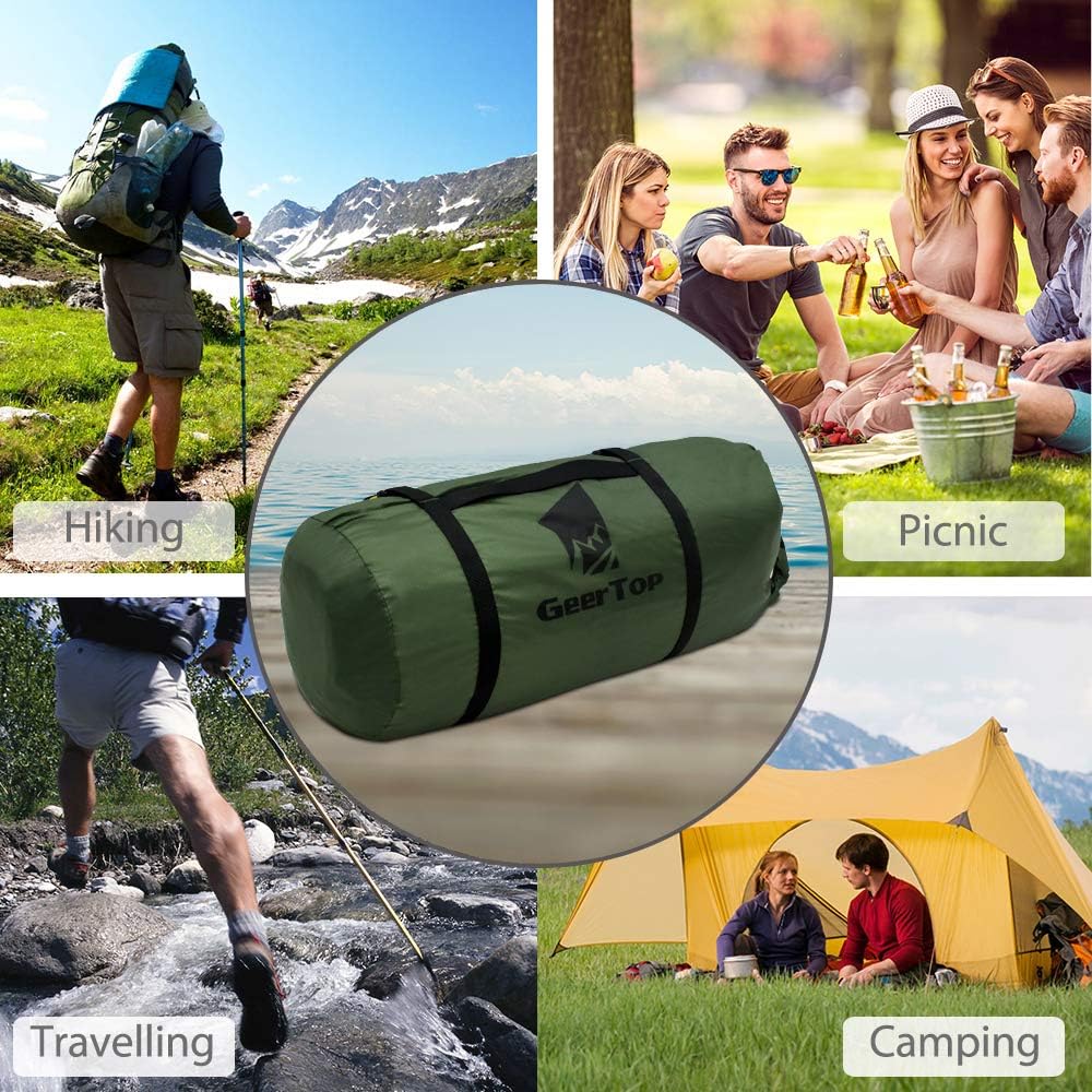 GEERTOP Adjustable Tent Compression Bag Lightweight Duffel Bag - for Camping Outdoor Sports
