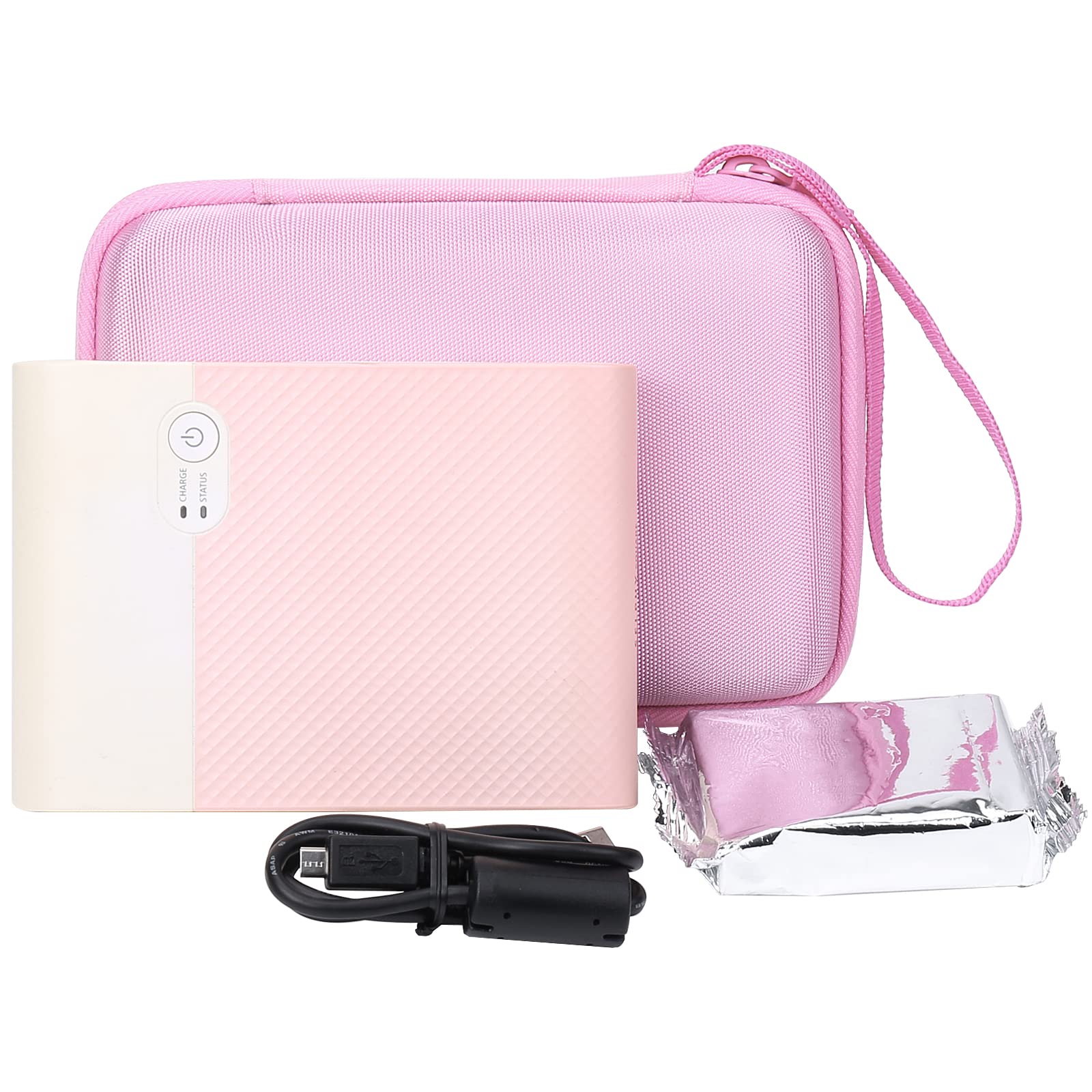 co2CREA Duro Viajar Caja Estuche Funda para Canon Selphy Square QX10/QX20 Impresora（Funda Solo）