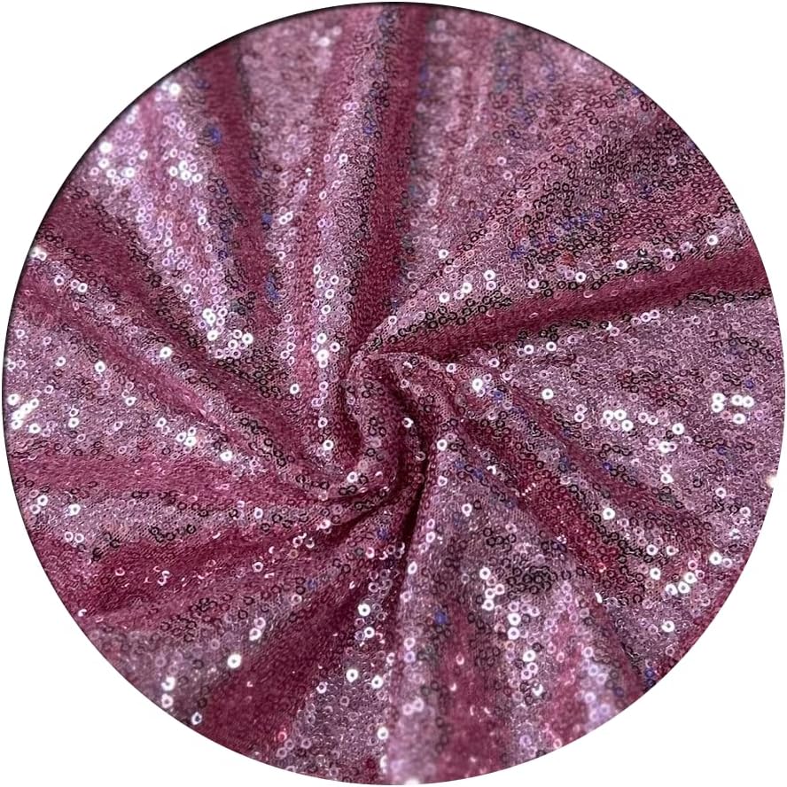 Black Glitz Sequin Mini Disc Fabric 5 Yards - Sparkly Glitz Sequins | DIY Arts - 54" Wide Colorful Sequin Fabric by Yard | for Tablecloth, Table Runner Home - Clothing and Event Décor