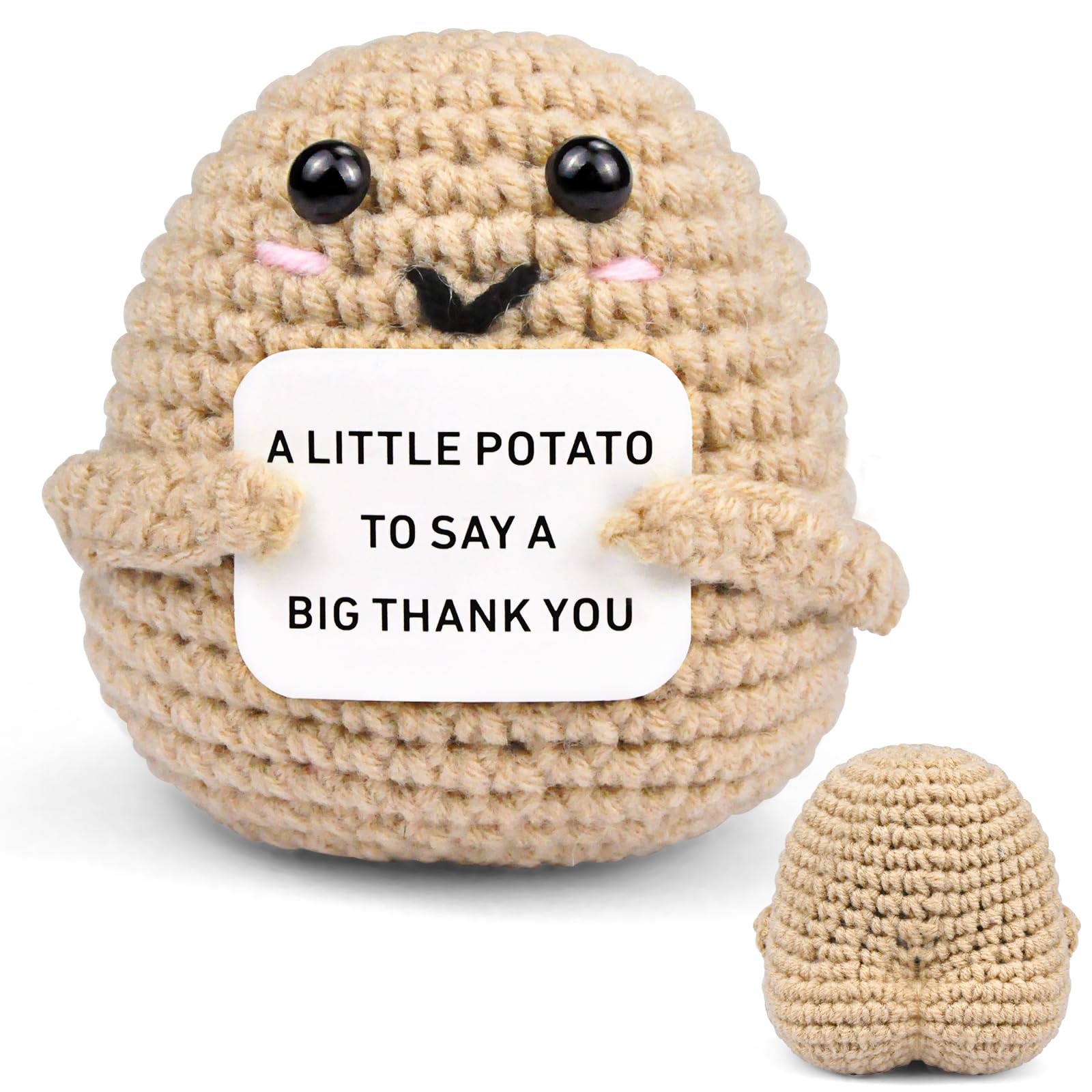 Thank You Gifts for Women Crochet Thank You Potato Gifts for Women Men Christmas Birthday Present, Appreciation Keepsake for Her, Mum, Sister, Teacher, Friend Crochet Potato Thank You Gifts Age 6+