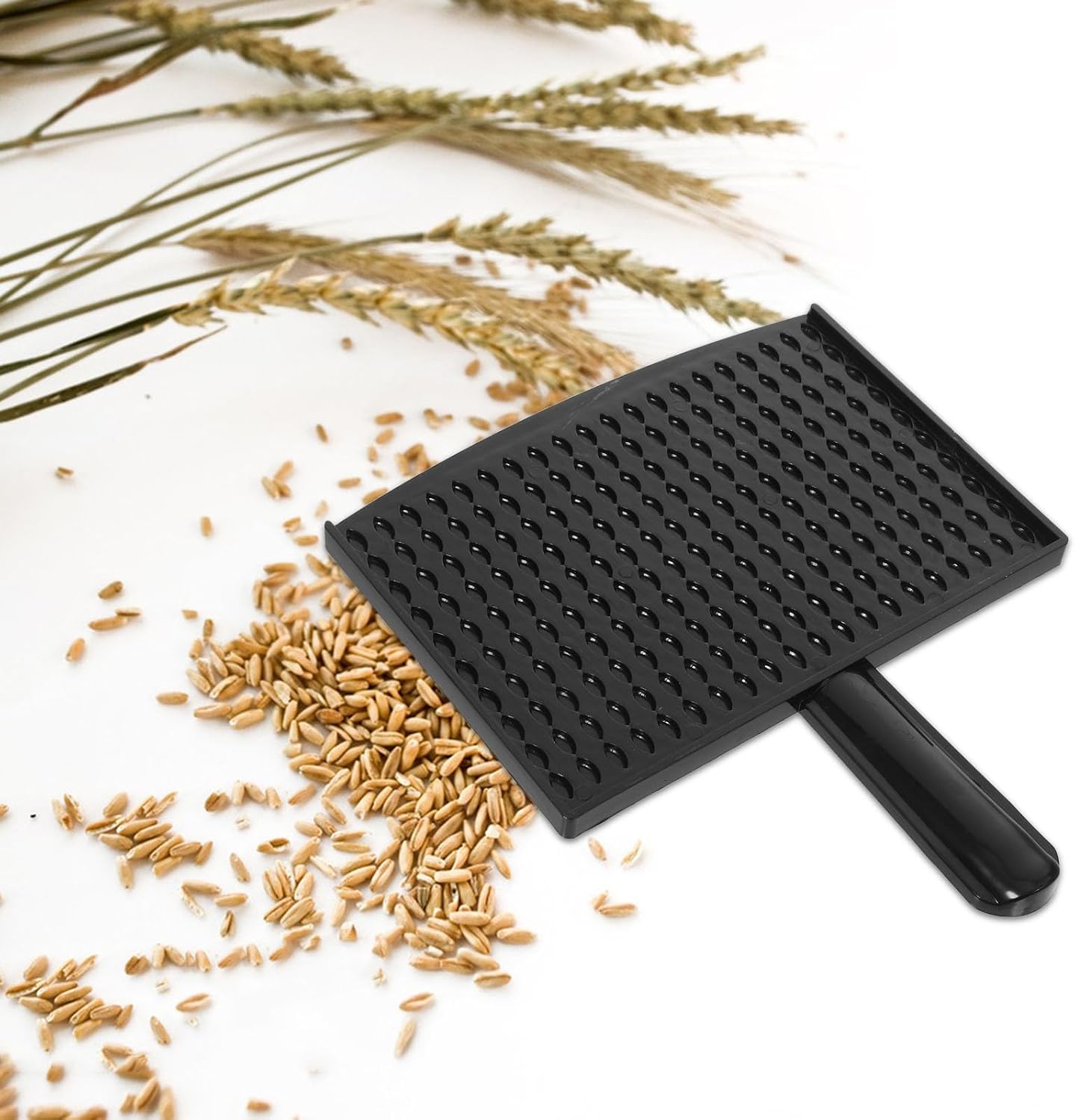 Plastic Grain Counting Tray Handheld Accurate Measurement Board | Black Plastic Build, Precise Seed Counting for Laboratory and Seed Preparation, Portable Design for Farmers
