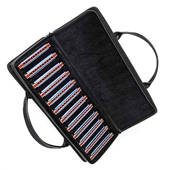 Amazon | ハーモニカセット 12キーブルースハープ 008K