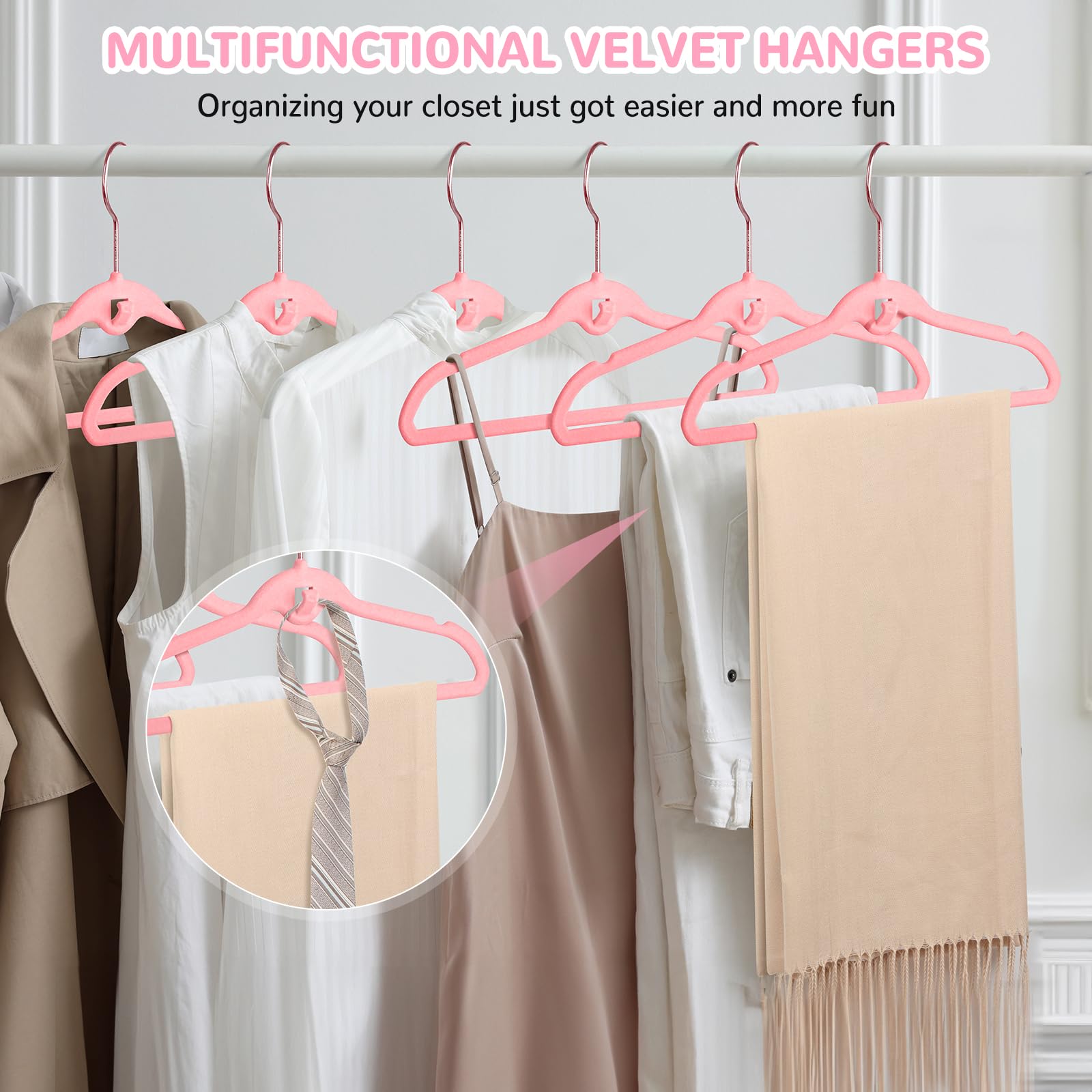 Baby-Samt-Kleiderbügel, 30 Stück, 27,9 cm, Rosa, Kinder-Kleiderbügel für Schrank, rutschfest, für Kleinkinder, für Kinderzimmer, dünn, platzsparend, stapelbar, Kinder-Kleiderbügel mit 360° drehbaren