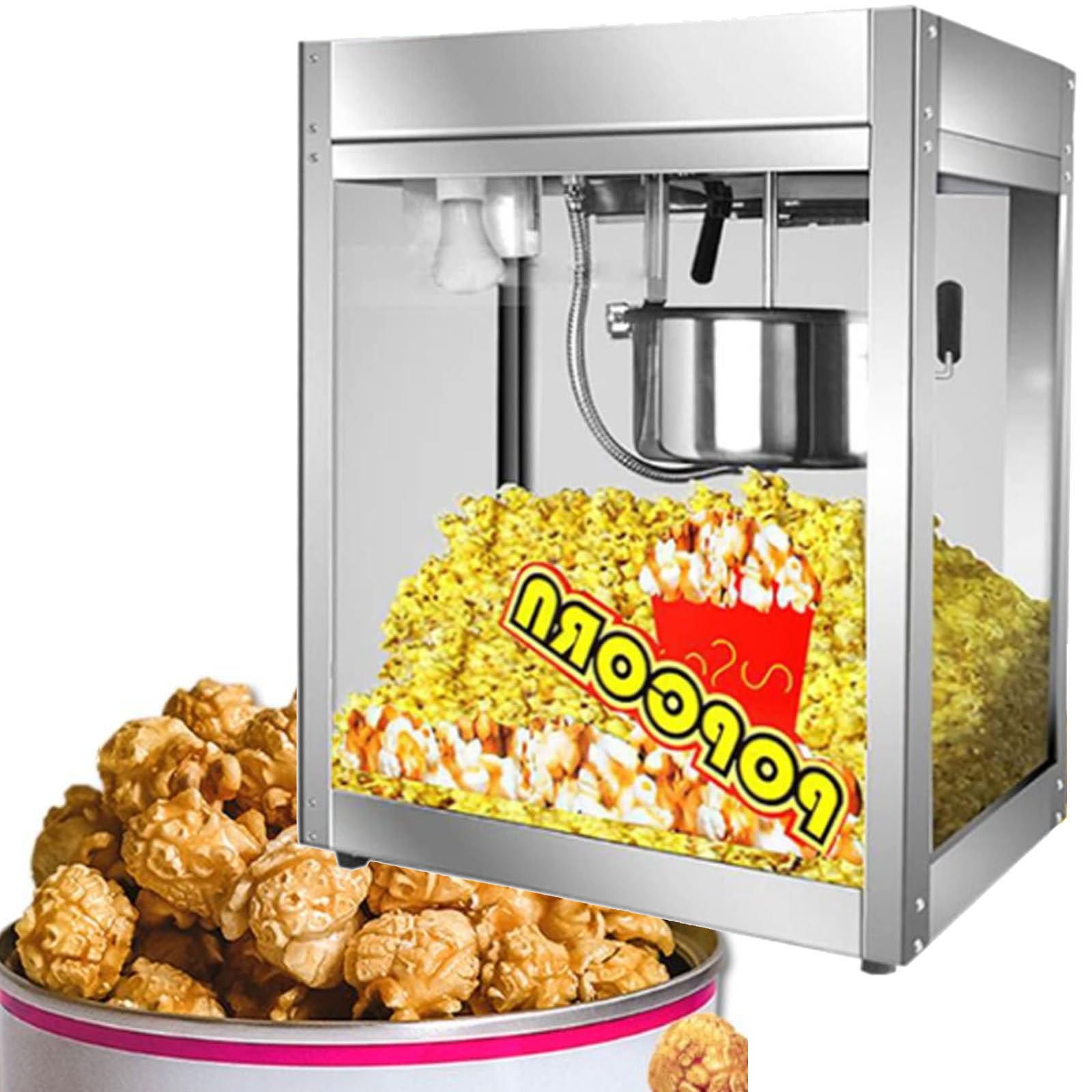 Máquina de Palomitas Profesional de 1400W,Máquina de Palomitas pequeña,Palomitas de maíz comerciales,Máquina de Palomitas,Popper de encimera,220V