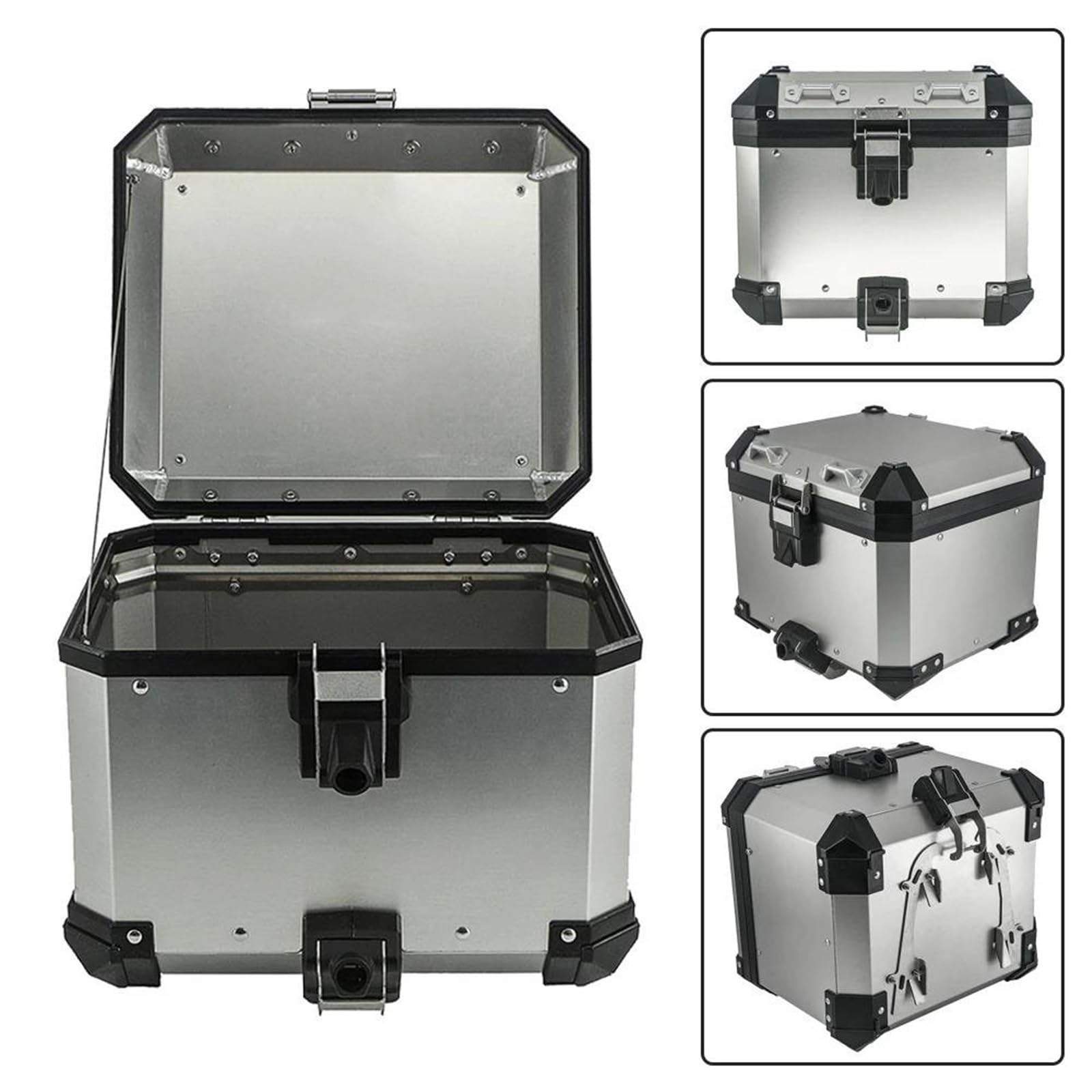 Boîte à Bagages pour BMW R1250GS LC ADV 2018-2020 2021 2022 2023 2024 Accessoires Moto Sacoches Latérales en Aluminium, De Selle, Coffre À Outils, Valises(One Set Silver)