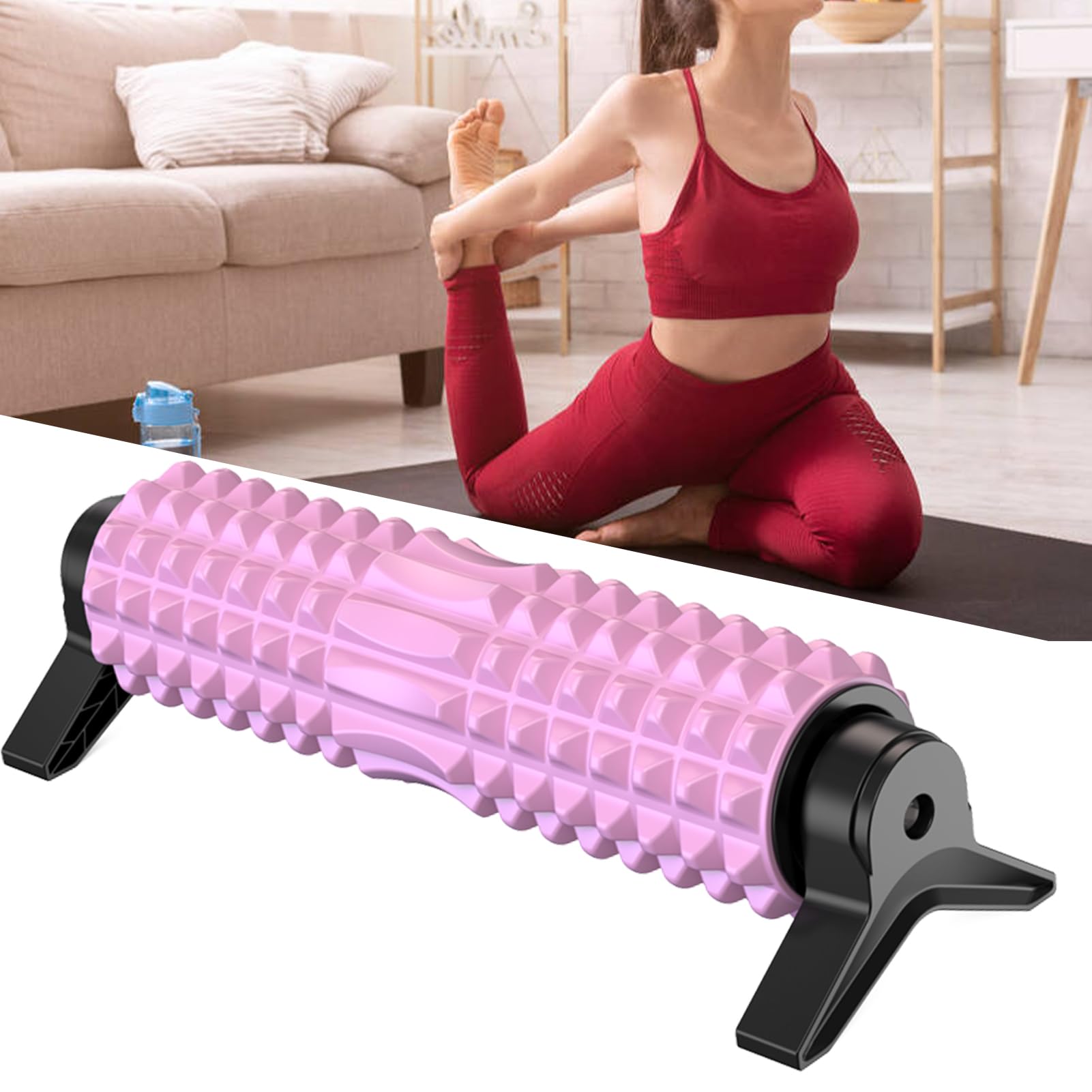 Yoga Roller Faszienrolle Runde Massage Rolle Für Faszien | Tiefengewebe Massage Für Yoga Für Rücken Füße Beine Nacken Schultern Pilates Home Gym Workout Regeneration Für Männer Und