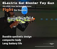Vista 3 de JIFTOK - Pistola eléctrica de bolas de gel, lanzador automático de bolas de salpicaduras de alta velocidad con más de 40000 y gafas, juguetes