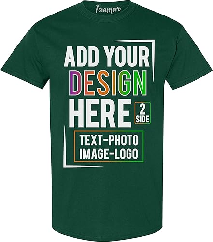 Camiseta personalizada para hombres y mujeres, añade tu propio diseño, imagen, texto, parte delantera y trasera