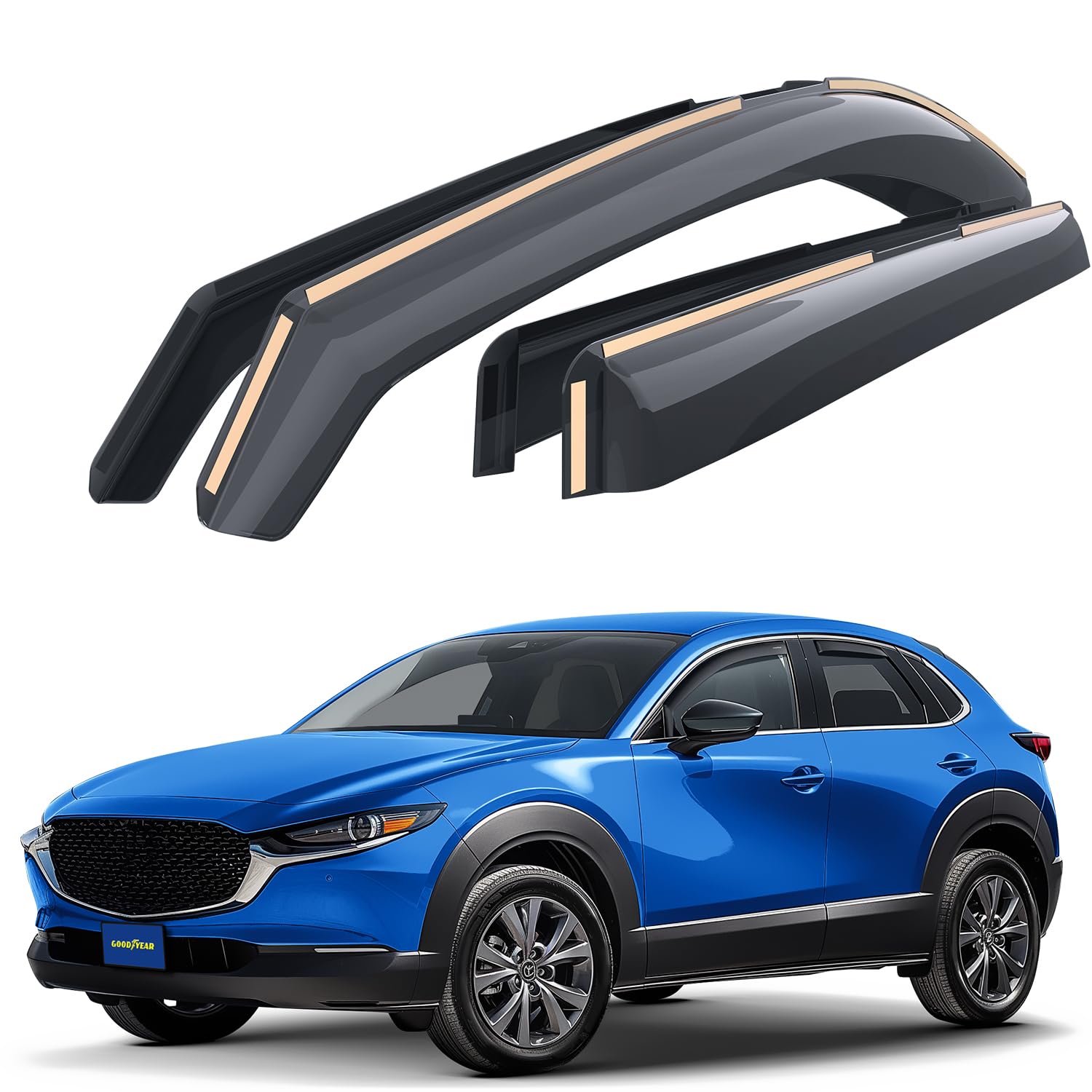 Amazon.com: Goodyear Shatterproof in-Channel Window Deflectors for