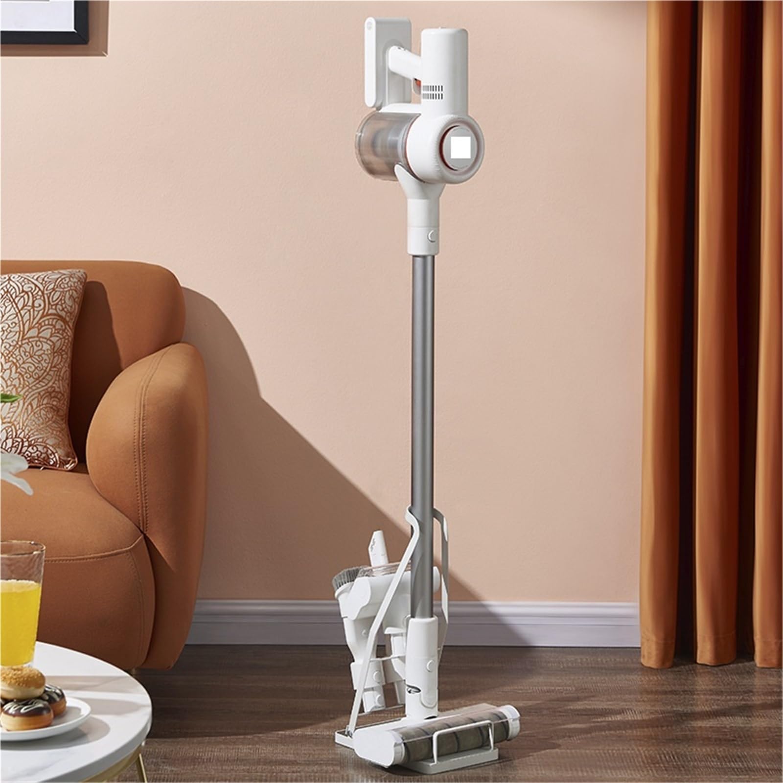 Staubsauger Aufbewahrungsregal Universelles Staubsauger-Ablageset aus Metall for die Aufbewahrung von Staubbehältern im Haushalt – Schlichtes, vertikales Design