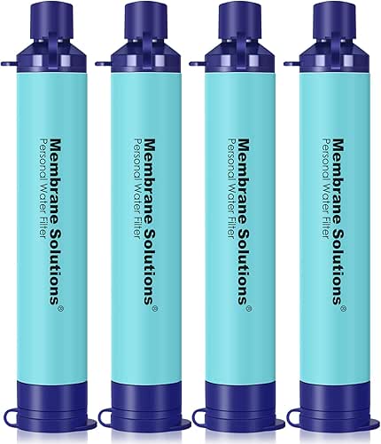 Membrane Solutions Straw Water Filter S1, NSF/ANSI 42&372&401 certificated, Survival