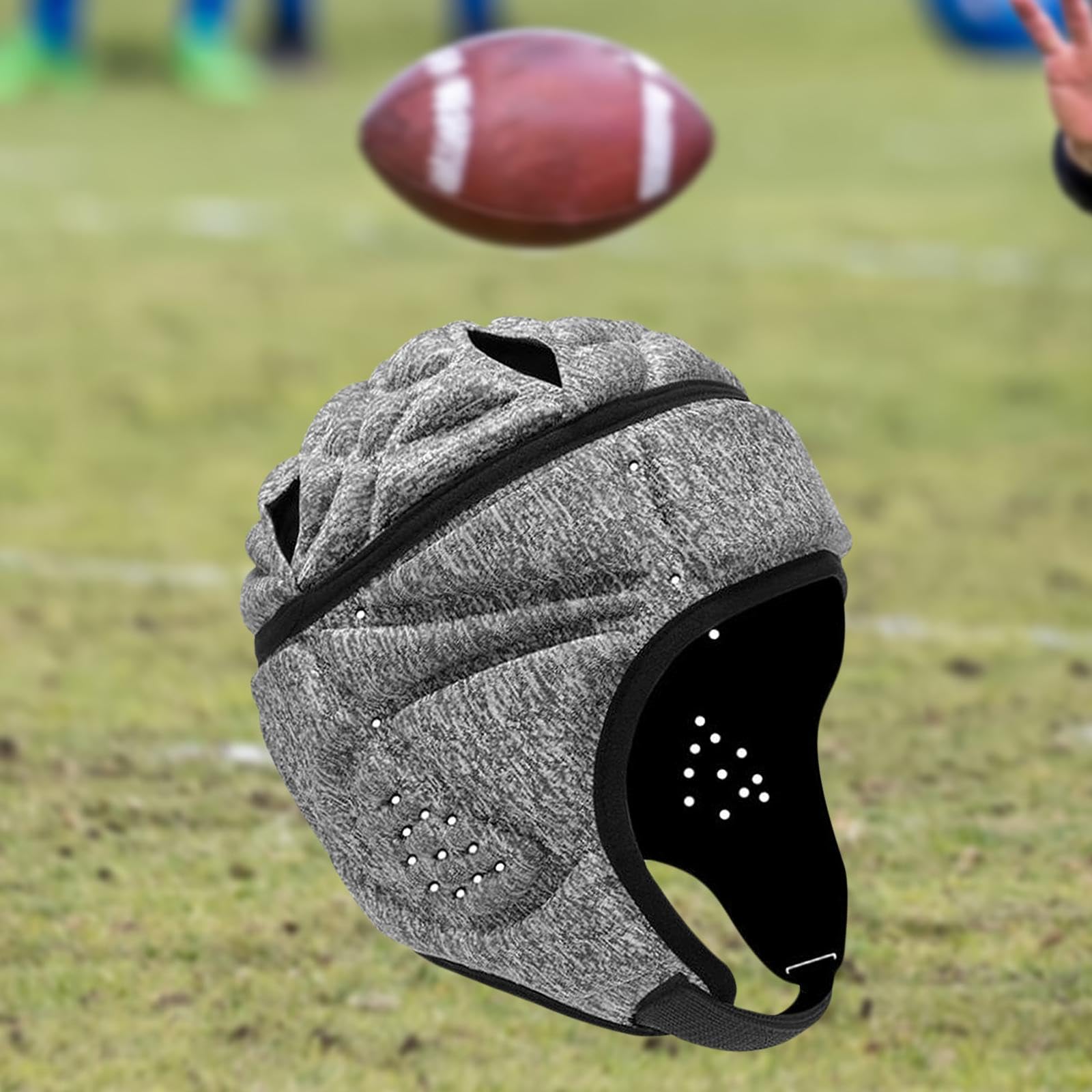 Qianly Rugby Helm für Kinder, Rugby Kappe, Schutz, Anti Kollision, Verstellbarer Football Helm, Rugby Kopfbedeckung für Pitcher Youth