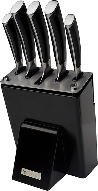 Rockingham Forge Equilibrium 6-Piece Steel Knife Block, RF-6255B