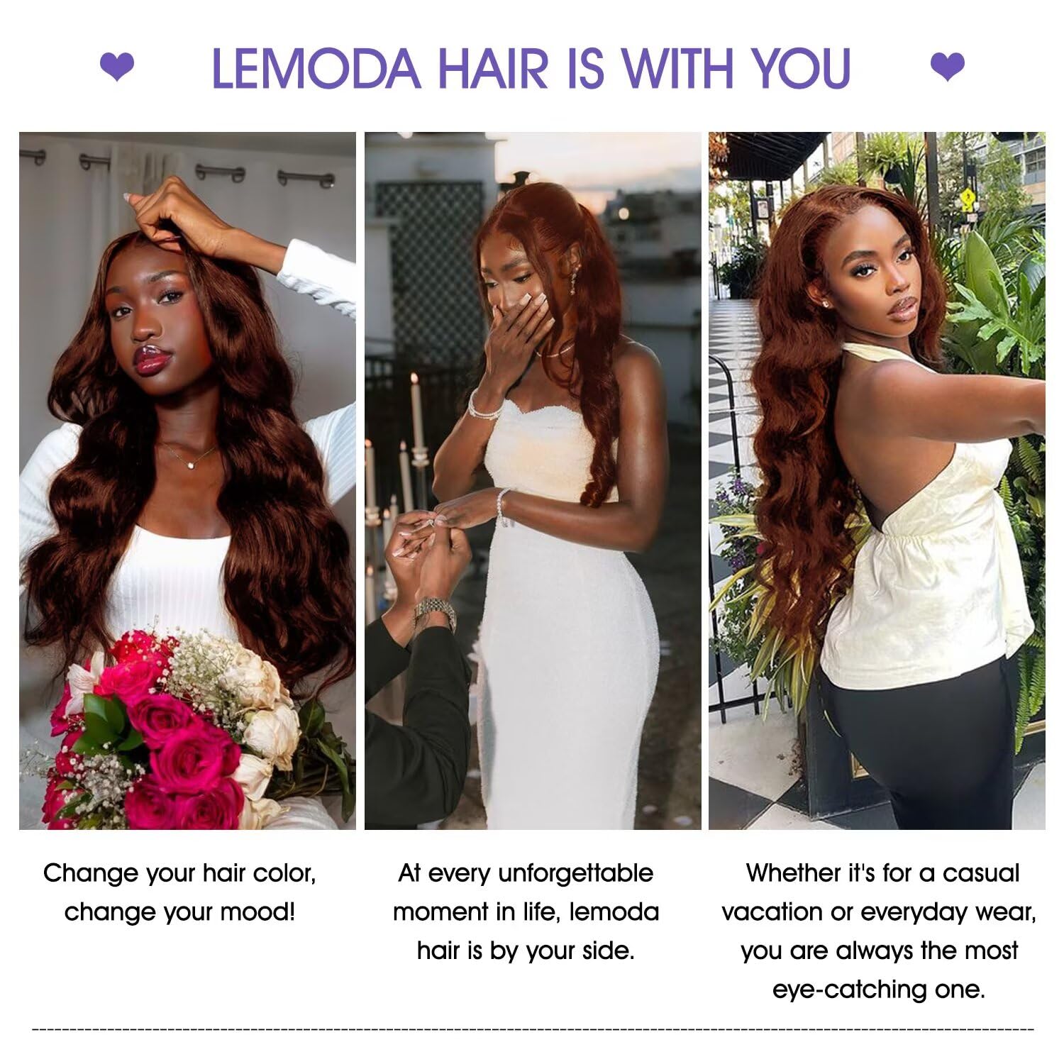 Lemoda 210% Ginger 13x6 Full Lace Frontal Human Hair Wigs 34Inch Body Wave 13x6 HD Transparent Lace Front Wigs Virgin Human Hair Wigs
