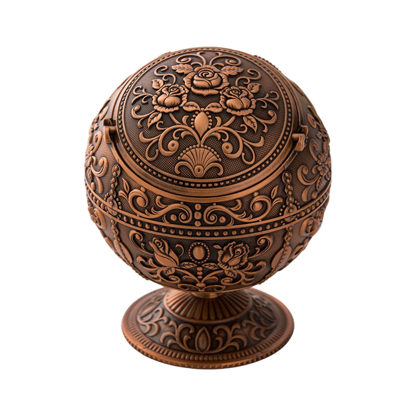Cendrier sphère de terre artistique et métal coupe-vent haut de gamme