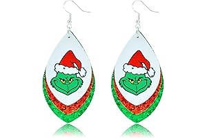 Festive 2023 Christmas Accessories: Handmade Stud Earrings for Christmas Cheer and Parties
