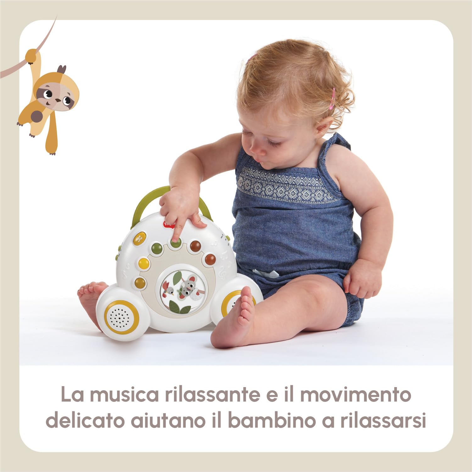 Tiny Love Soothe 'n Groove Mobile Giostrina Culla Neonato, 0+ Mesi, Carillon Musicale, Mobile Neonato, Stimolazione Visiva, 18 melodie, Suono Bianco, 40 Minuti di Musica Continua, Stile Boho Chic