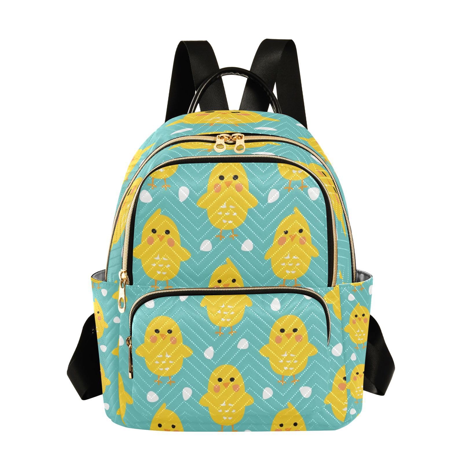 ALAZA Cute Rooster Chicken Women Backpack Purse Ladies Fashion Shoulder Bag Daypack Travel Bag 10L