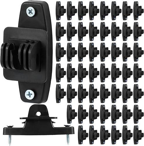 Pushglossy Aisladores de valla de alambre eléctrico, valla de garra eléctrica negra, aisladores de postes de madera, accesorios de cerca, poste de