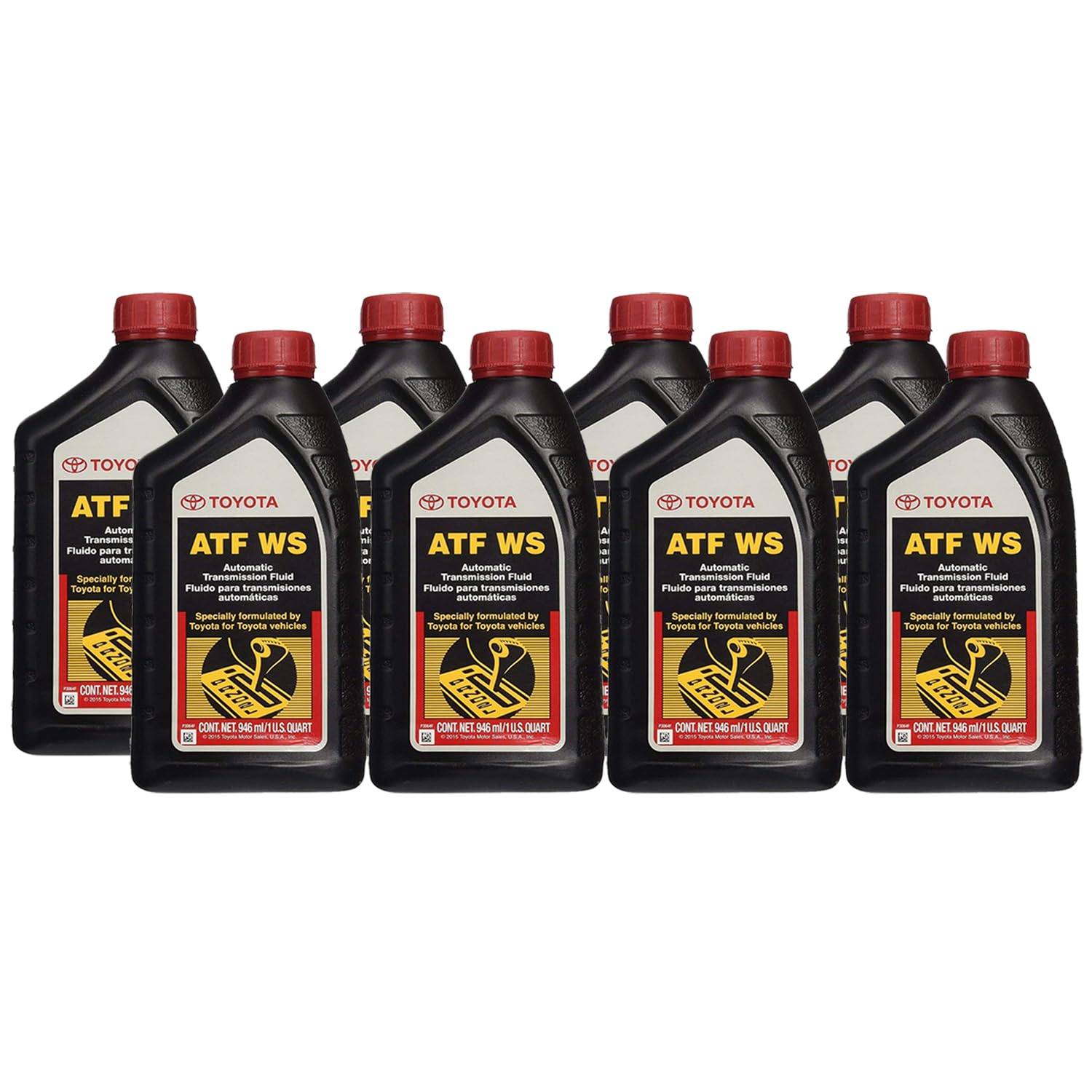 Genuine OEM ATF WS 8 Quarts Automatic Transmission Fluid (8x1 qt) For Toyota Lexus