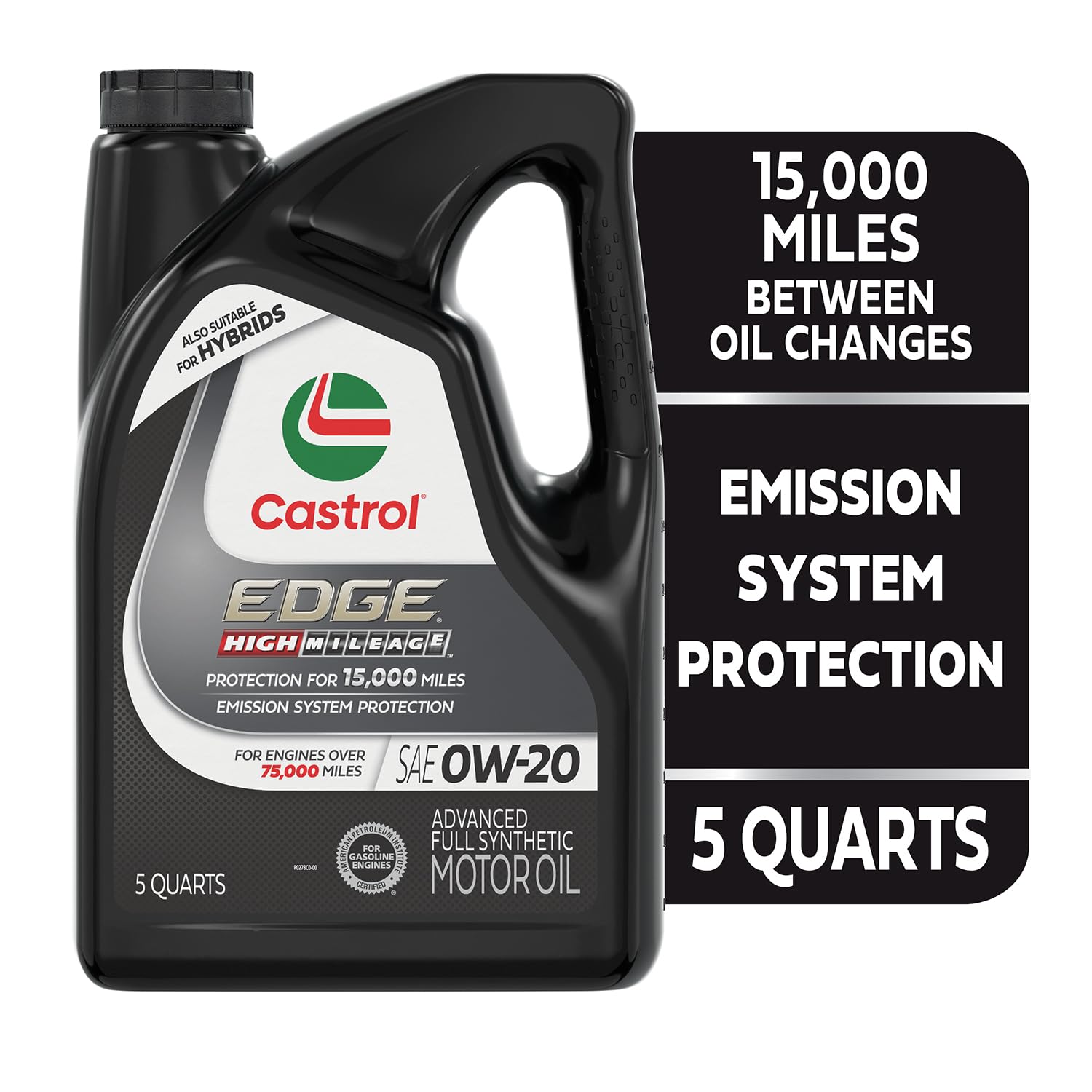 Amazon.com: Castrol EDGE High Mileage 0W-20 Advanced Full Syn