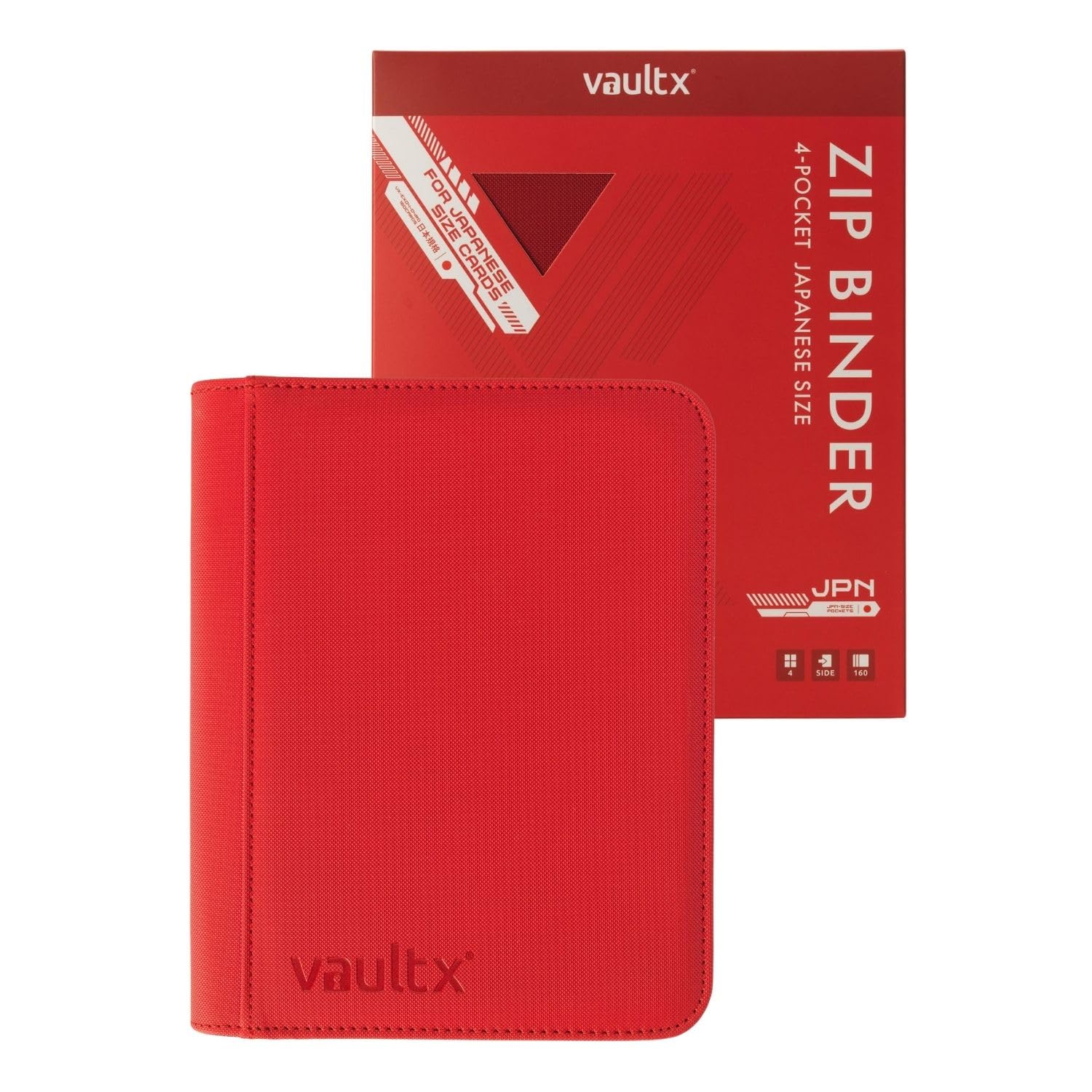 Vault X 4 Pocket Japanese Size Trading Card Binder 160 Cards (Red)