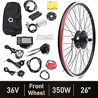 Vista 44 de Electric Bicycle Motor Kit, 48V 1000W/ 36V 250W/350W Bike Motor Kit Front/Rear Wheel E-Bike Conversion Kit Electric Bike Conversion Kit for 26"/20
